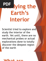 Studying The Earth's Interior