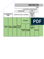 Factor de Riesgos Matriz