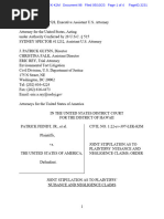 Joint Stipulation Document in Red Hill Lawsuit