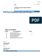 Construction Methodology Statement: Table of Contents