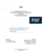 Trabajo Completo. Estructura Organizativa de La Administración Pública en Venezuela