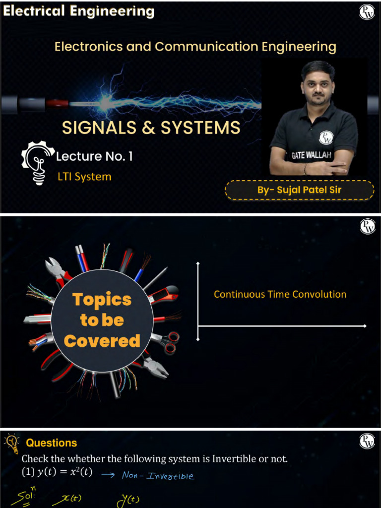 LTI System 01 - Class Notes-By Sujal Sir | PDF
