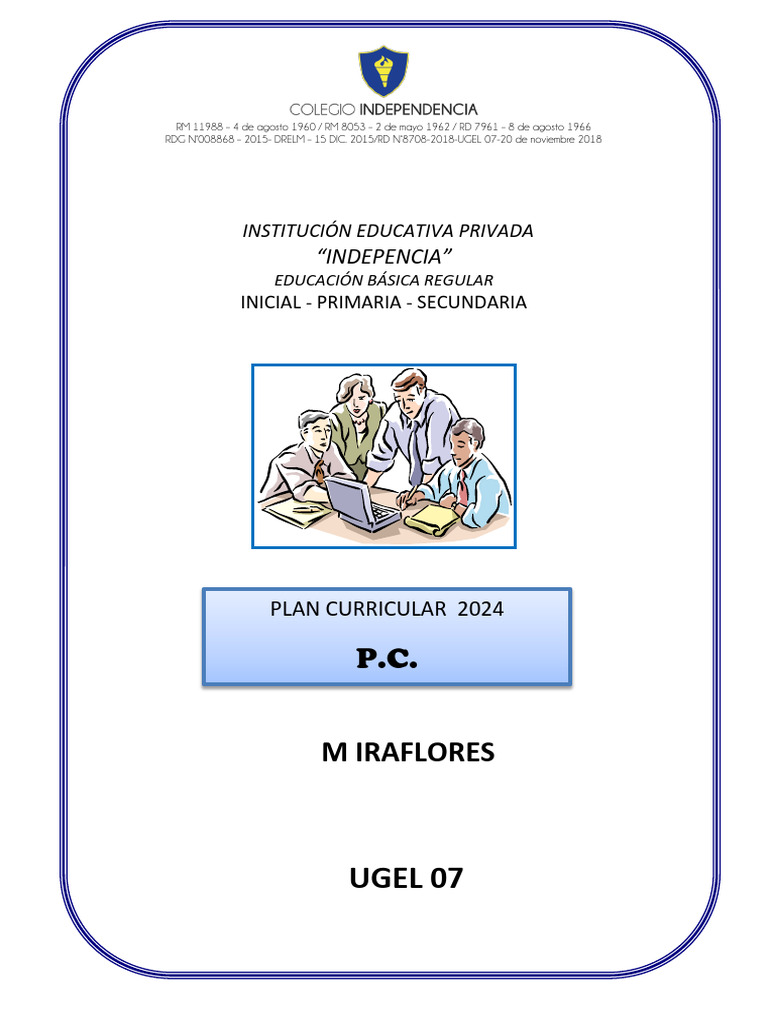 PC 2024 | PDF | Plan de estudios | Educación de la primera infancia