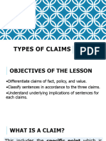 Types of Claims Ppt 1