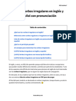 Lista de Verbos Irregulares en Ingle S en PDF