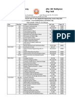 Theory Date Sheet for B.E, B. Tech Regular, Re-Appear, Impr. 6th Semester Exams May-2024