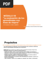 MÓDULO VII "La Evaluación de Los Aprendizajes Con Fines de Mejora"