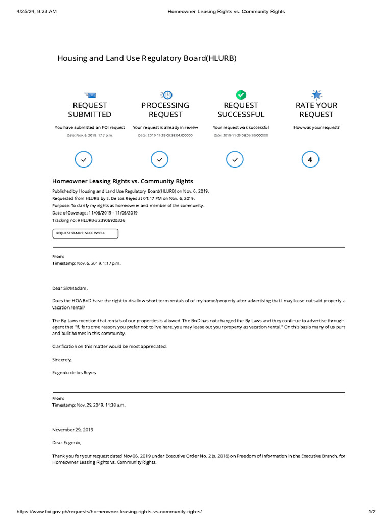 Homeowner Leasing Rights vs. Community Rights | PDF | Government | Justice