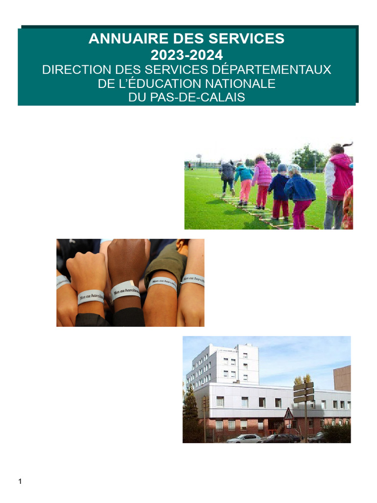 Annuaire DSEN Pas-de-Calais 2023-2024 | PDF | France