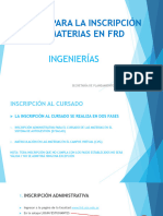 TUTORIAL PARA LA MATRICULACION EN EL CVG - Ingeniería 2023