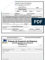 244946840 Patente de Comercio de Empresa