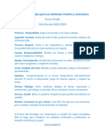 Decálogo de Reglas para Un Ambiente Positivo y Armonioso