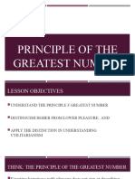 Ethics 8 Principle of The Greatest Number 1