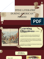 Philippine Literature During The American Period