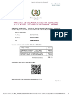 Impresión de Constancia de Evaluación