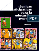 Técnicas Participativas para Educación Popular