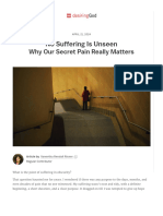 No Suffering Is Unseen- Why Our Secret Pain Really Matters | Desiring God