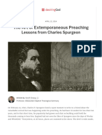 The Art of Extemporaneous Preaching - Lessons From Charles Spurgeon - Desiring God