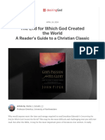 The End For Which God Created The World - A Reader's Guide To A Christian Classic - Desiring God