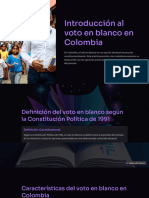 Introducción Al Voto en Blanco en Colombia