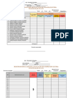 Formatos de Registro de Ortografía, C. Lectora y V. Lectora 2o. 23-24