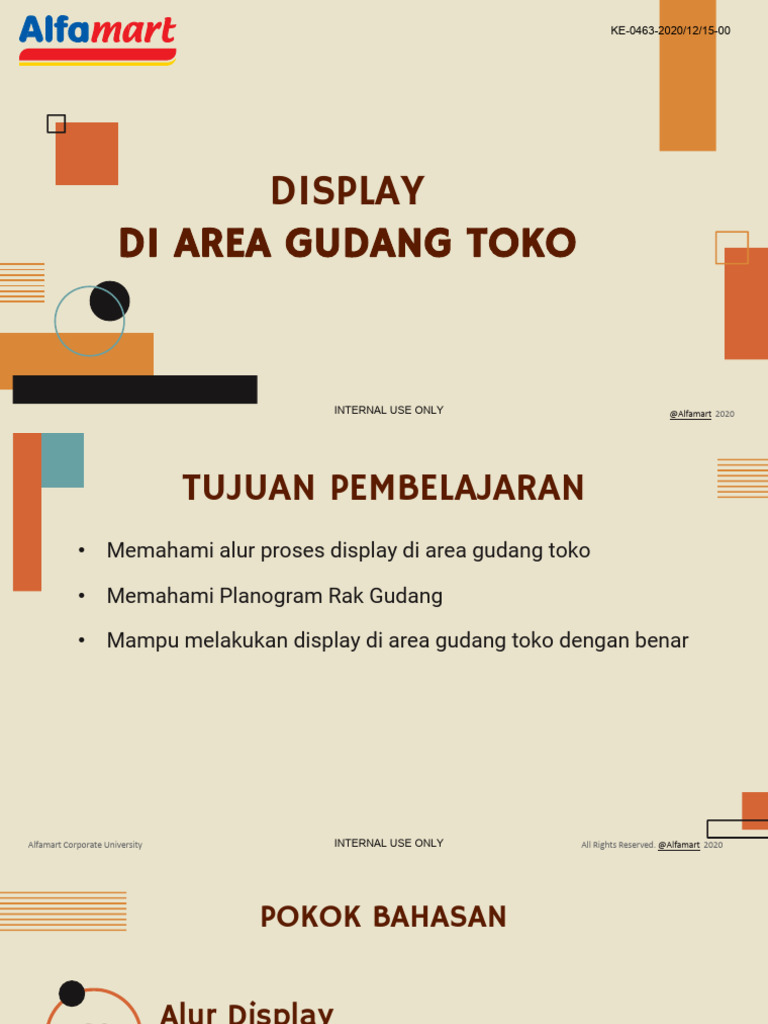 Ketentuan Display Barang di Gudang | PDF