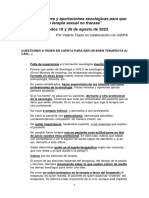 Cuestiones A Tener en Cuenta para Ser Un Buen Terapeuta (O Casi... )