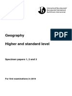Geography Specimen-Papers
