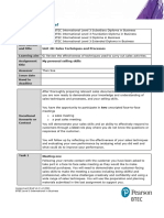 Sales Techniques and Processes_Assignment Brief 2