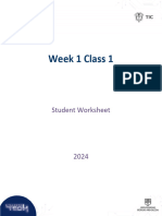 W1 C1 Student Worksheet