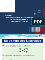 S07 - EDO Variables Separablaes - Homoegeneas y Exactas