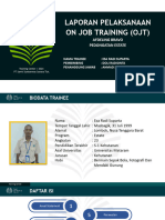 Laporan Pelaksanaan On Job Training (Ojt) : Afdeling Bravo Pedongatan Estate