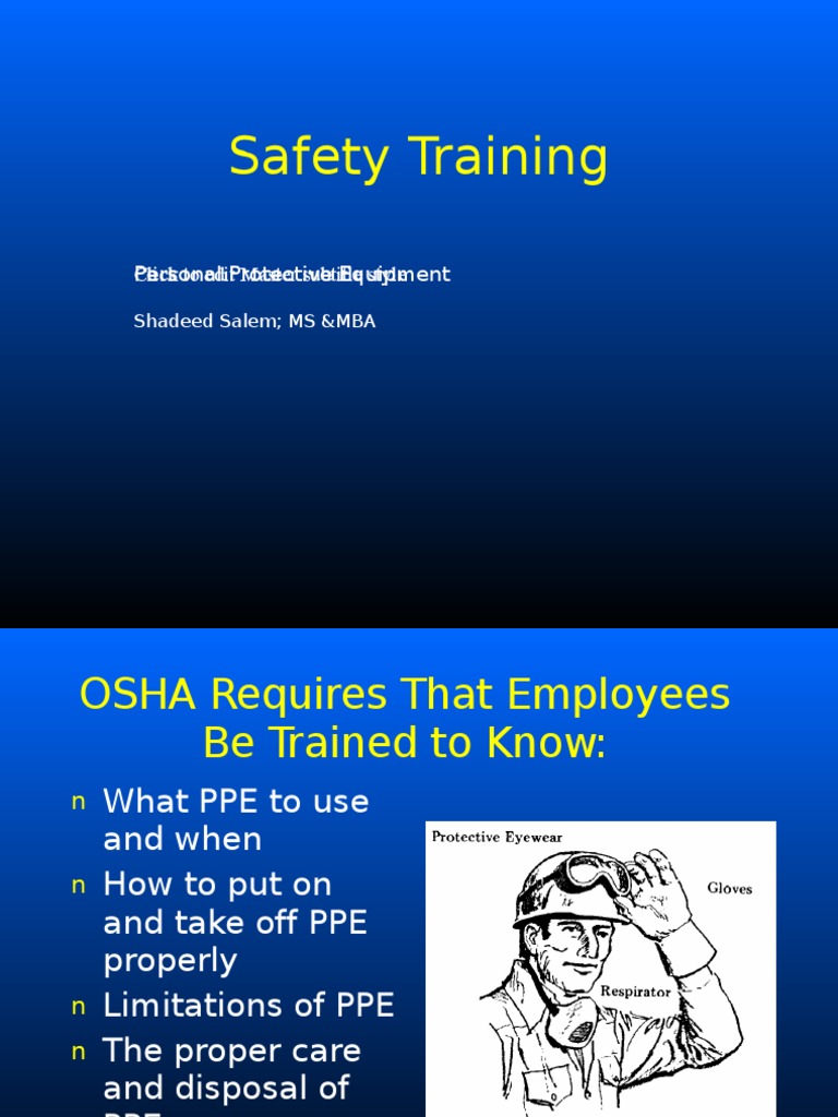 PPE Training PDF Personal Protective Equipment Safety