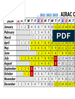 Airac Calendar 2024