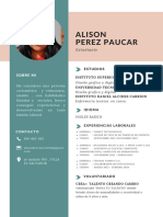 Currículum Vitae Alison Perez