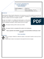 Guía de Aprendizaje 1 Grado 1° P2 2021