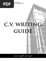 C.V. Writing Guide: WWW - Mcgill.ca/caps