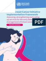 Global Breast Cancer Initiative-WHO (Summary)