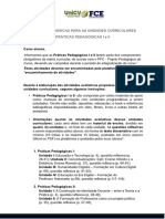 Informativo - Práticas Pedagógicas I - II