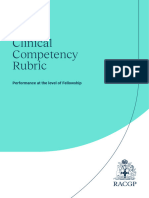 Clinical Competency Rubric 2023