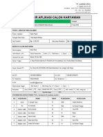 Form Aplikasi Calon Karyawan - Derry Rivai