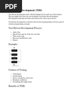 Test-Driven Development Process