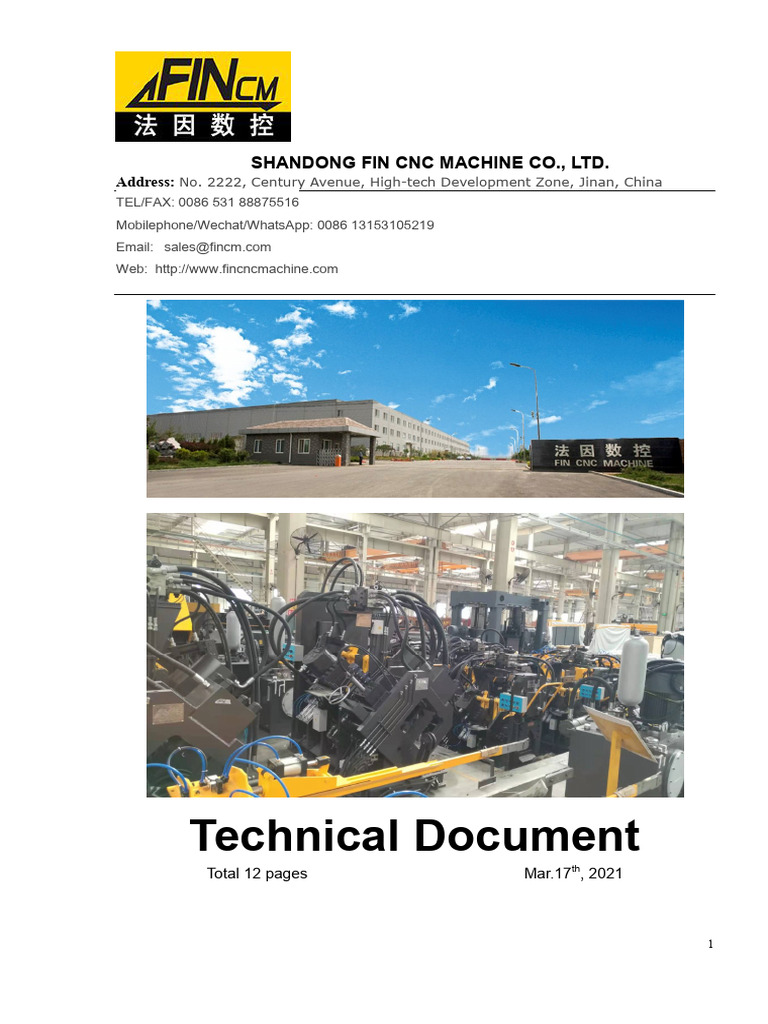 CNC Angle Punching Machine Manual | PDF | Manufactured Goods ...