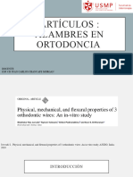 Artículos Alambres en Ortodoncia