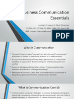 Part 1 - Business Communication Essentials - Professional Diploma in Business English
