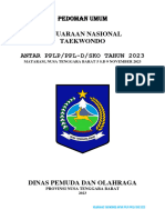 Panduan Kejurnas Taekwondo 2023