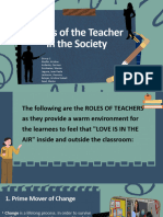 Roles of The Teacher in The Society (Group 1)