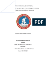 Criminologia y Su Relacion Con El Derecho Procesal Penal