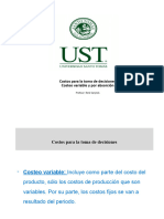 Clase 6 - Costos para La Toma de Decisiones UST 2 2019