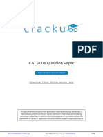 CAT 2008 Question Paper by Cracku